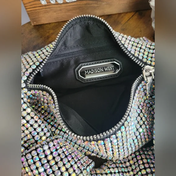 Like New Montana West Crystal Embellished Handbag aurora borialis - Picture 6 of 11